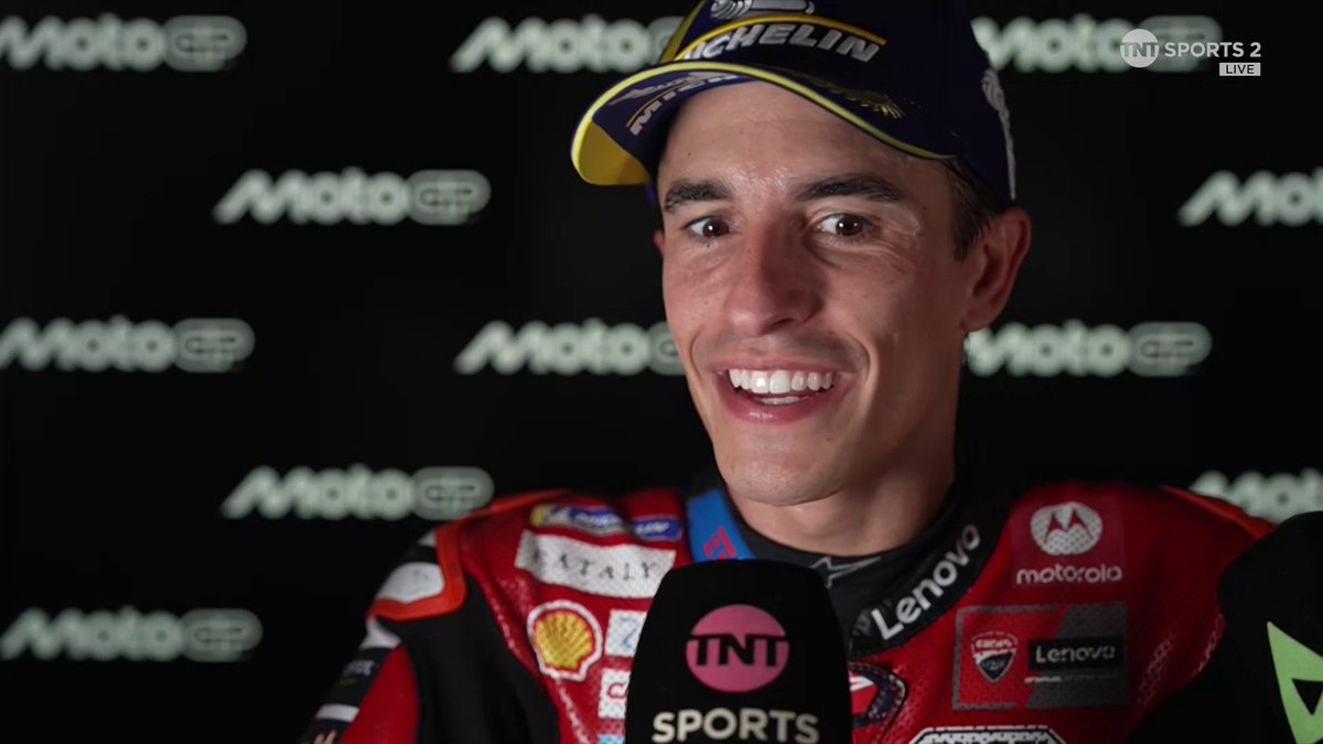 "My rear tyre was more fresh. My physical condition was more... soft compound!" Marc Marquez assesses his win at the #HungarianGP ๐ญ๐บ #MotoGP | #HungarianGP | Live on TNT Sports and HBO Max