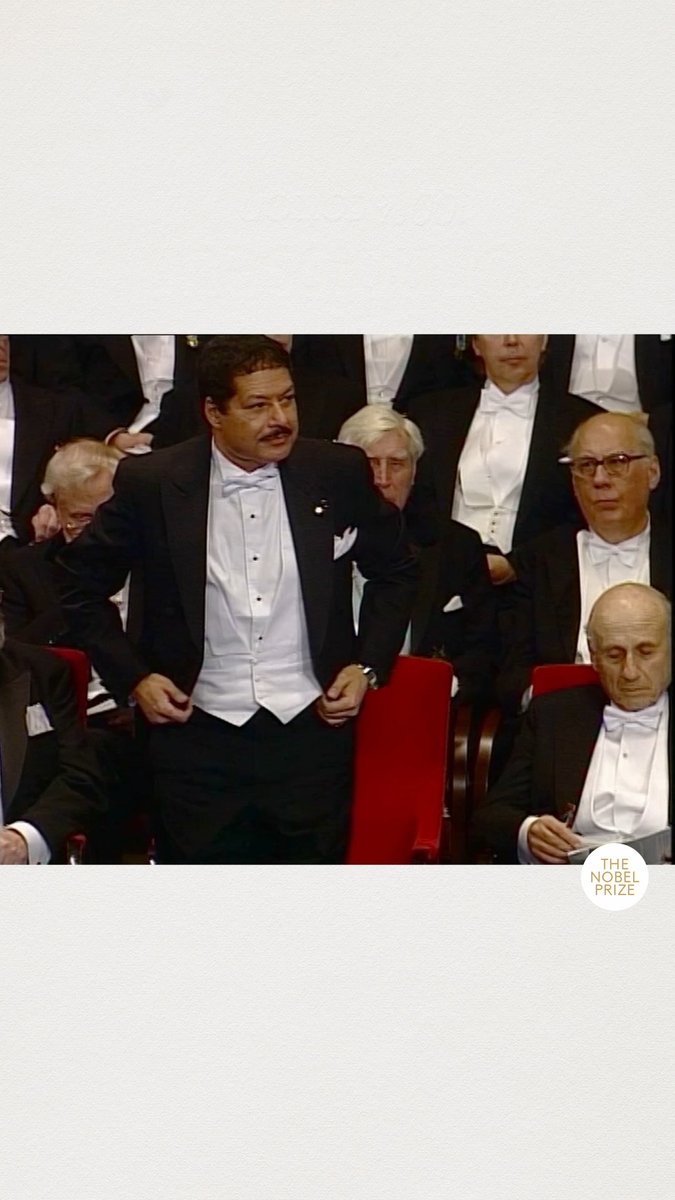 Watch the very moment Ahmed Zewail received his Nobel Prize on 10 December 1999. Zewail was awarded the chemistry prize "for his studies of the transition states of chemical reactions using femtosecond spectroscopy." #NobelPrize