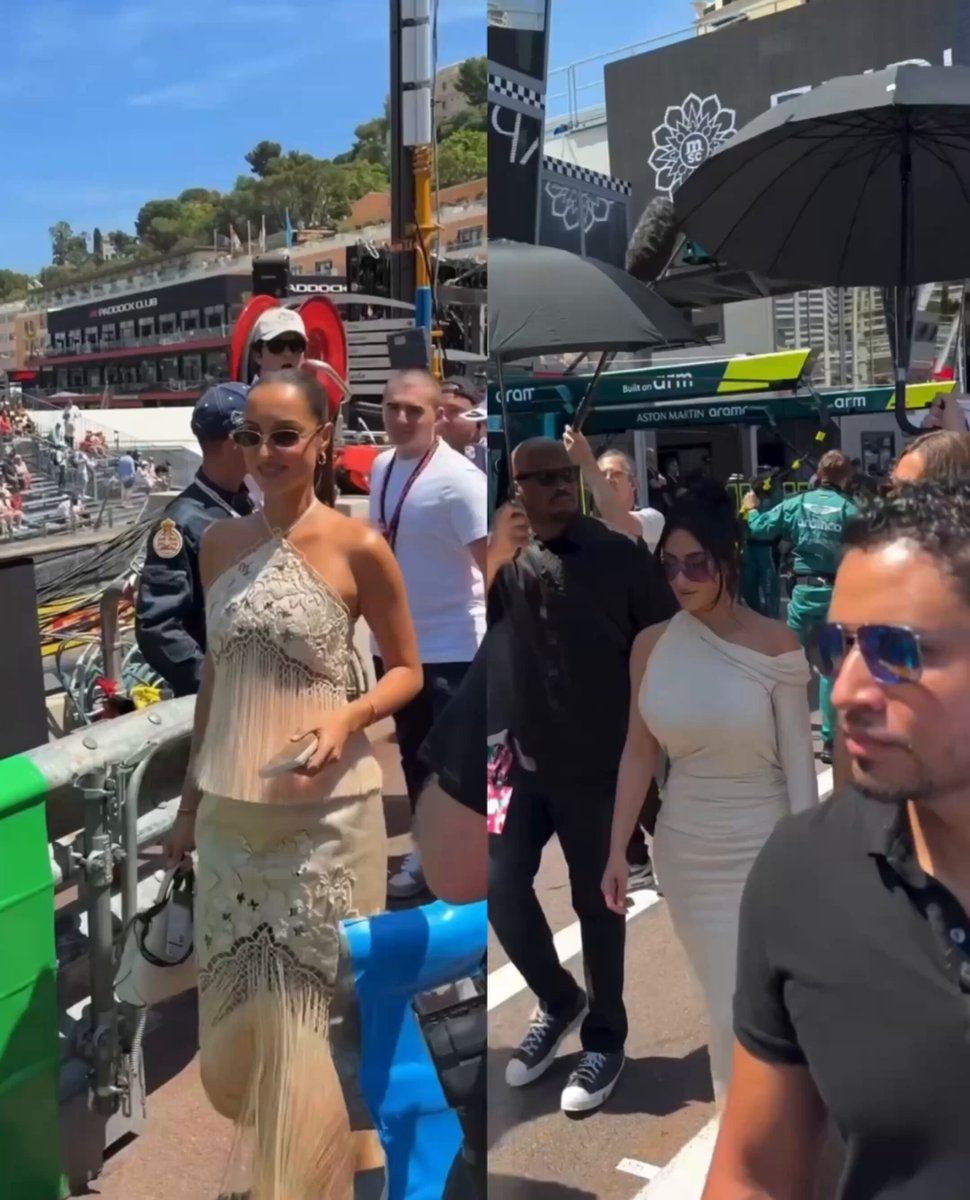 The Monaco Grand Prix has never been this hot The real battle isn’t on the track, but between the WAGs 🏁🏎️ Alexandra Leclerc vs Kim Kardashian Honestly… there’s no contest!