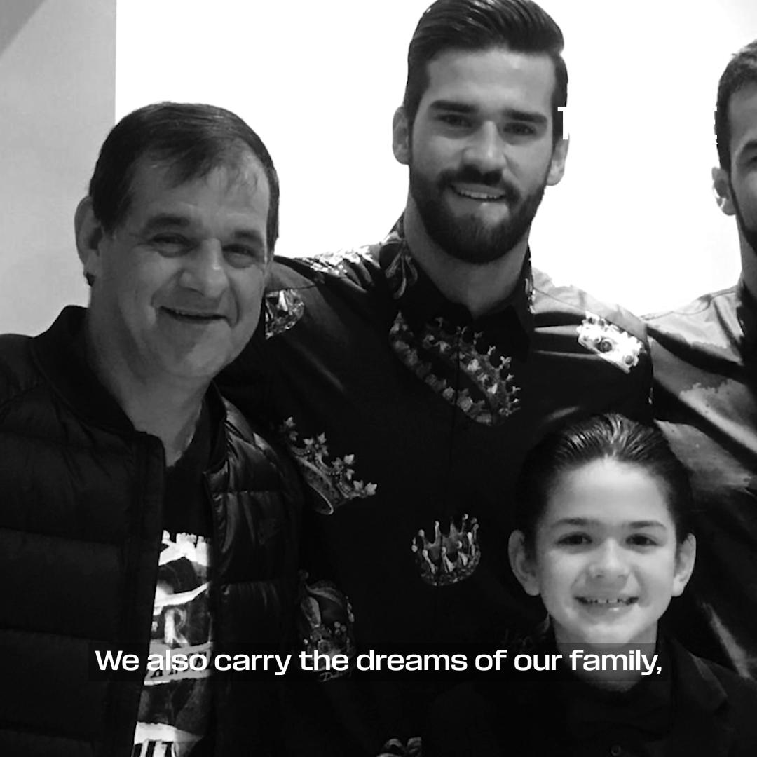 "We carry everyone's dream." 🇧🇷✉️ Click below to watch Alisson Becker's full episode of "Letters That Unite".