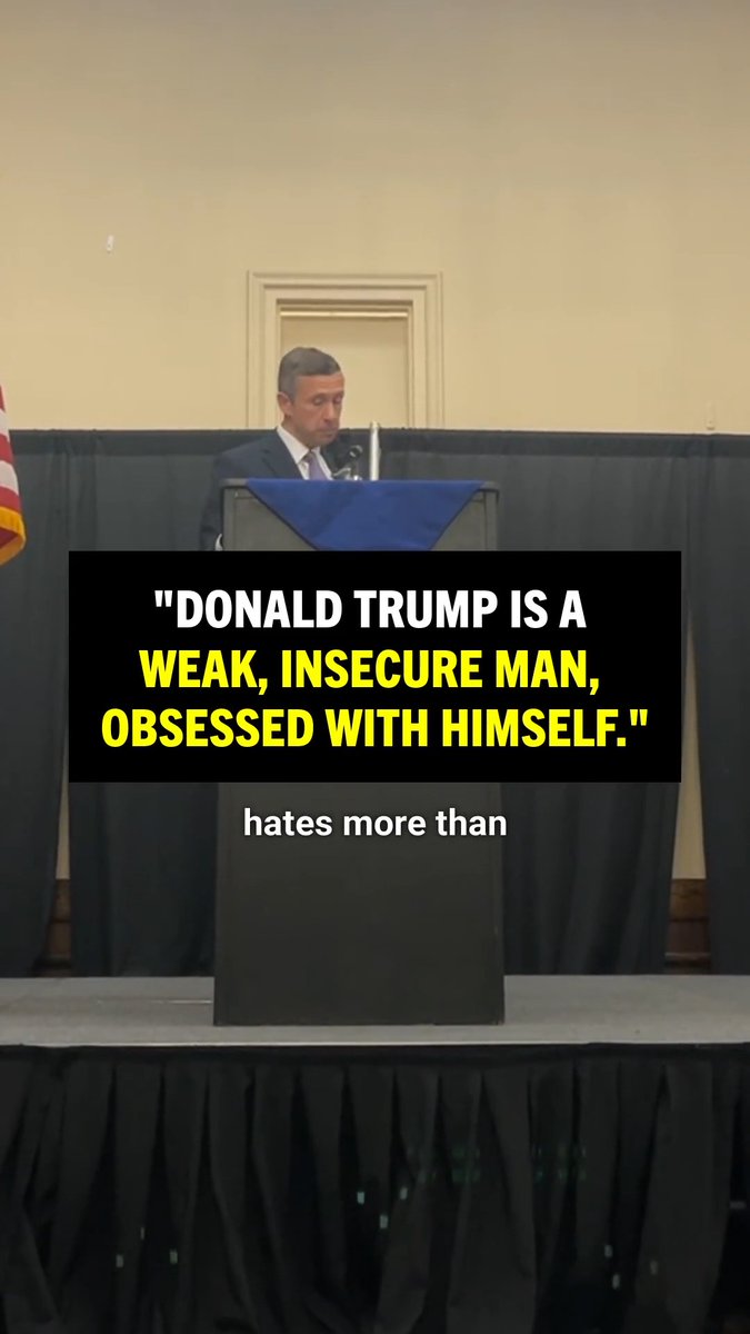 As I told Wyoming Democrats: We aren’t going to let a man who cannot get through a sentence without making it about himself decide the future of our country.