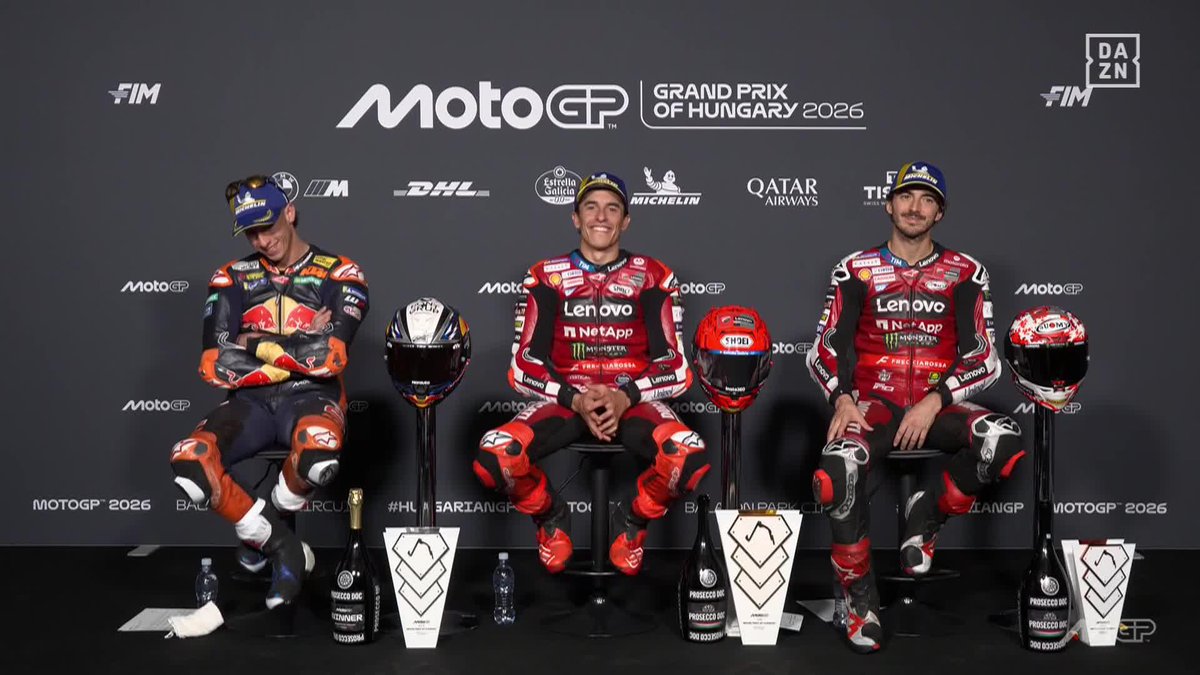 Cuando Marc Márquez se descarta para atacar e ir a por el Mundial... y Pecco Bagnaia no se lo cree 😆 "Nunca jugaré al poker con Marc" #HungarianGP 🇭🇺 #MotoGP 🏁