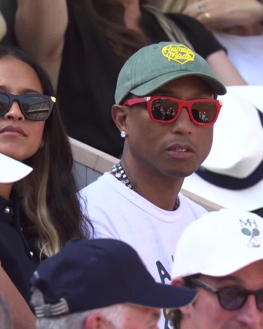 Lucky to have you, Pharrell 🙏 #RolandGarros