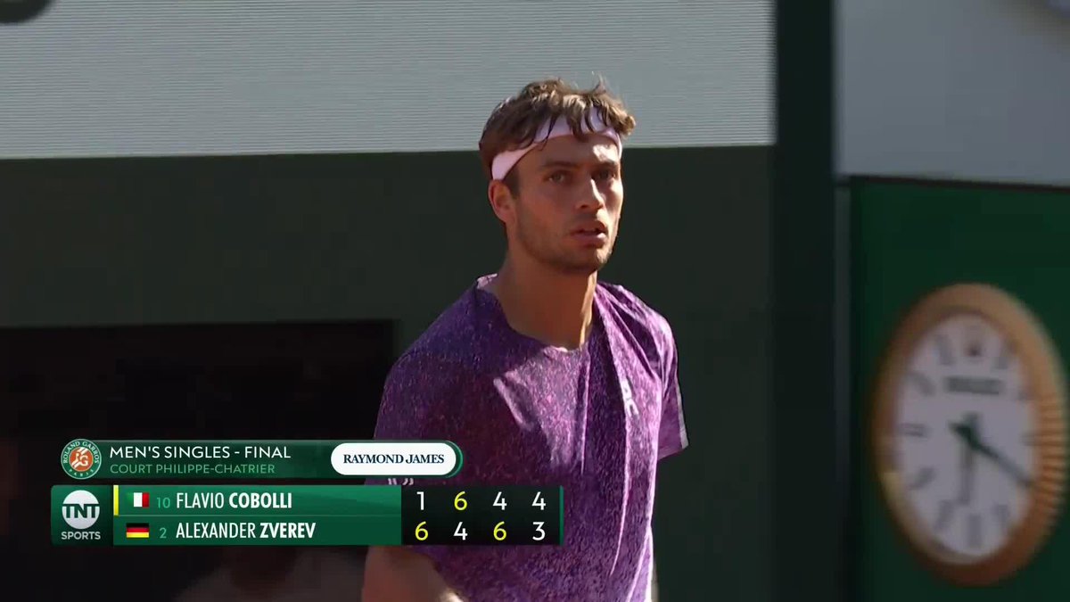 Flavio Cobolli breaks RIGHT back at Zverev in the 4th set 😤 #RolandGarros