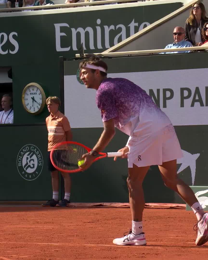 Perfect point construction ☑️ #RolandGarros