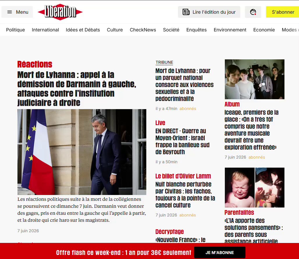 Il y a des choix éditoriaux qui interrogent. Sauf erreur de ma part, pas un mot de Libération ce dimanche pour couvrir le meeting de Jean-Luc Mélenchon à Saint-Denis, qui est pourtant un événement politique majeur à gauche. Même Le Figaro l'a couvert.