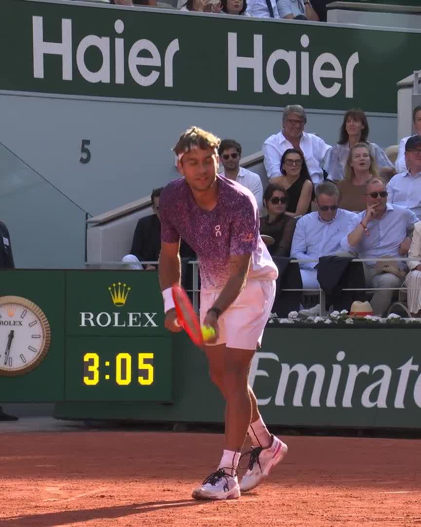 Huge forehand 💥 #RolandGarros
