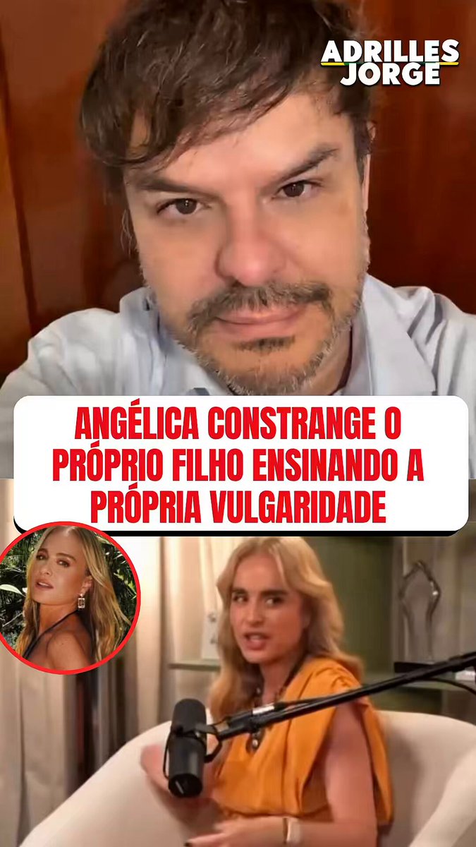 ANGÉLICA CONTRANGE O PRÓPRIO FILHO ENSINANDO A PRÓPRIA VULGARIDADE O que dizer de um filho que ensina a própria mãe expor a própria sexualidade sinônimo de vulgaridade? O desejo precisa de um certo claustro. O desejo exposto em família, sobretudo pra falar de mecanicidade do sexo , com uma mãe falando sobre vibradores ao próprio filho é uma exposição da mediocridade. A gente saiu da pré-história para civilização exatamente também pra uma contenção, pela sublimação do nosso desejo visceral, saiu da pré-história porque percebemos o conceito de maternidade, de família, de contenção de instintos animalescos que são sublimados pelo afeto e pelo respeito mútuo, sobretudo pelo respeito de uma mãe ao seu filho. Isso que talvez Angélica tenha que aprender com seu próprio filho