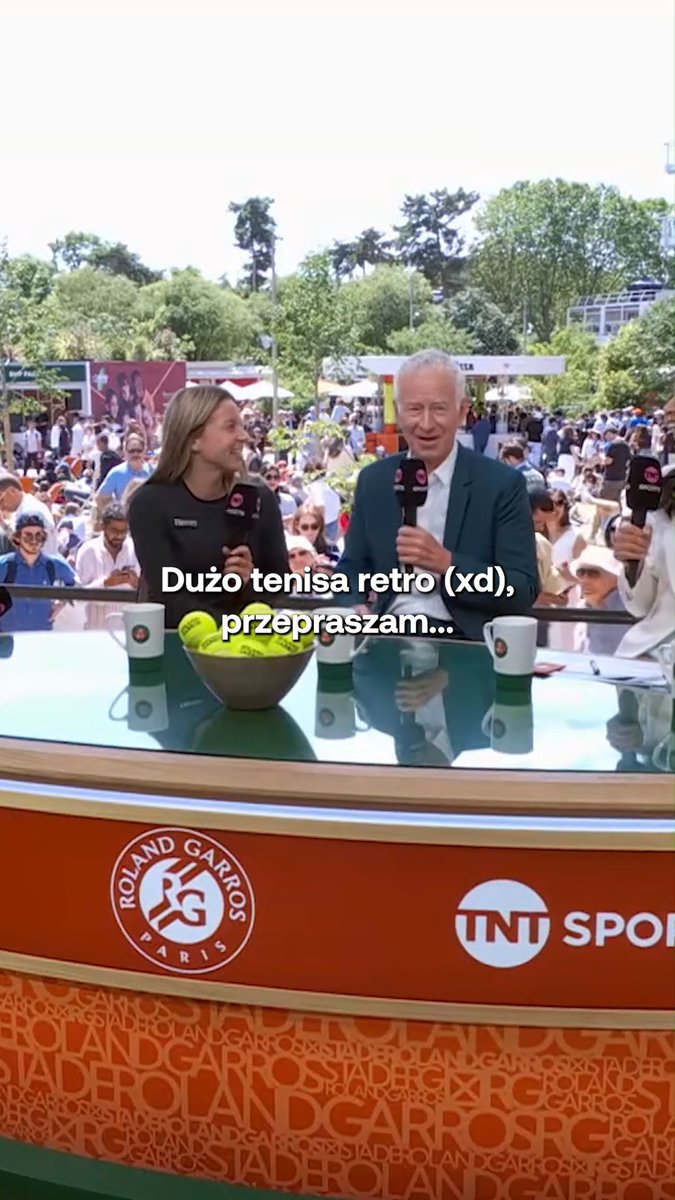 ZAGADKA 📝💡 Czy Maja Chwalińska wie, kim jest John McEnroe, największy biały kruk w dziejach tenisa? 🤓 OCZYWIŚCIE, ŻE WIE 😝 #RolandGarros #RG2026