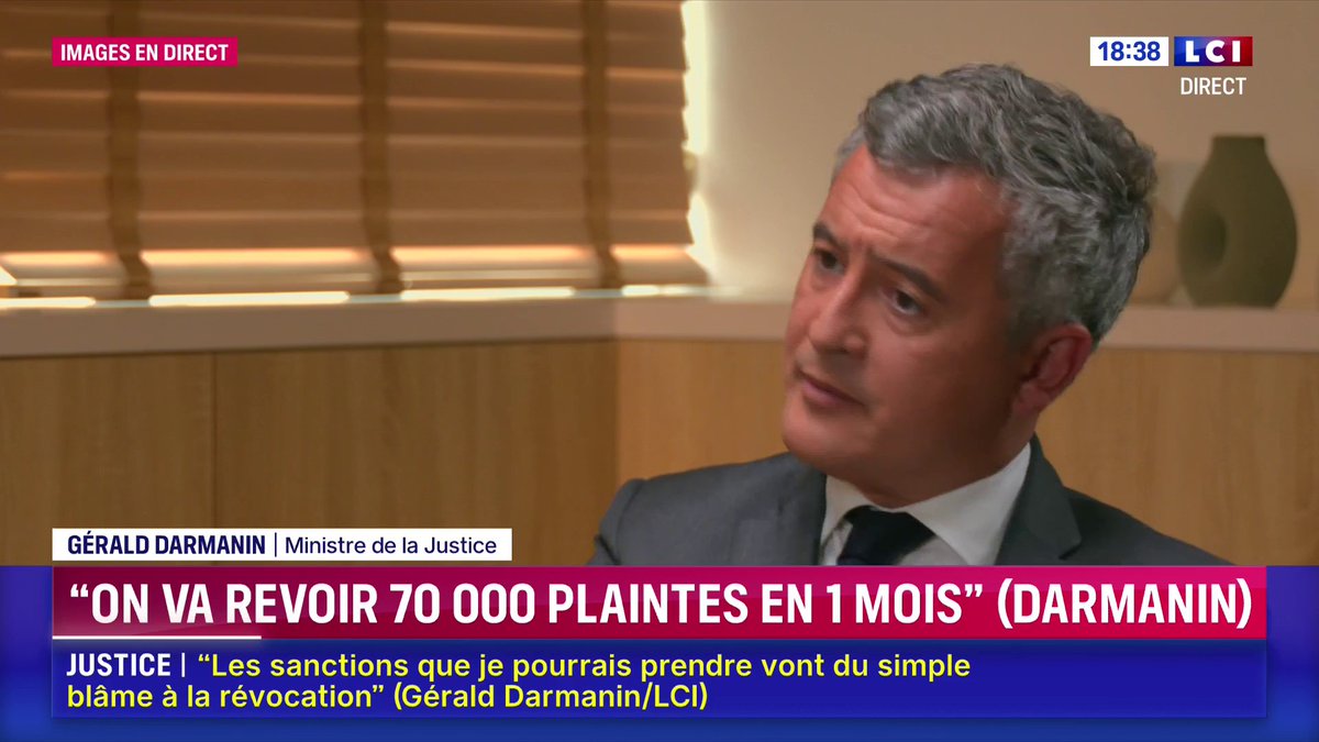 Pédocriminalité : "Je ne vois pas très bien comment la rédemption est possible (...) Je ne vois pas comment on peut relâcher une personne même après 15 ou 20 ans de prison sans se dire qu'il n'y a pas un risque pour la société", Gérald DARMANIN 📺 Darius Rochebin