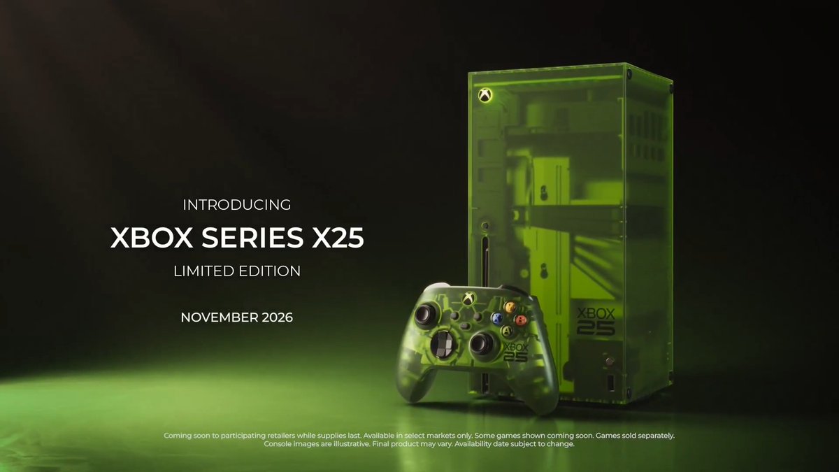 XBOX Series X25 Limited Edition Big and Green is back! This is great. They are leaning into revitalizing the OG brand.