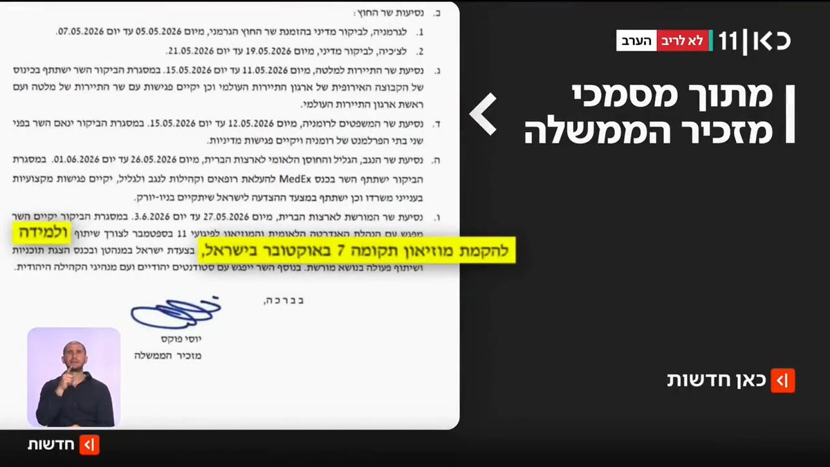הממשלה מקדמת הקמת אתר הנצחה לאומי לטבח שבעה באוקטובר - ומכנה אותו 'מוזיאון התקומה' | פרסום ראשון של Gili Cohen #מהדורתכאןחדשות עם טלי מורנו