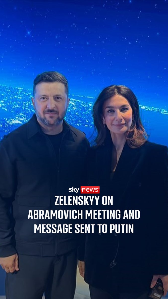 In an interview with Yalda Hakim, Volodymyr Zelenskyy confirmed he had met with billionaire businessman Roman Abramovich, and passed on a message for Vladimir Putin that he would not surrender the Donbas. 🔗