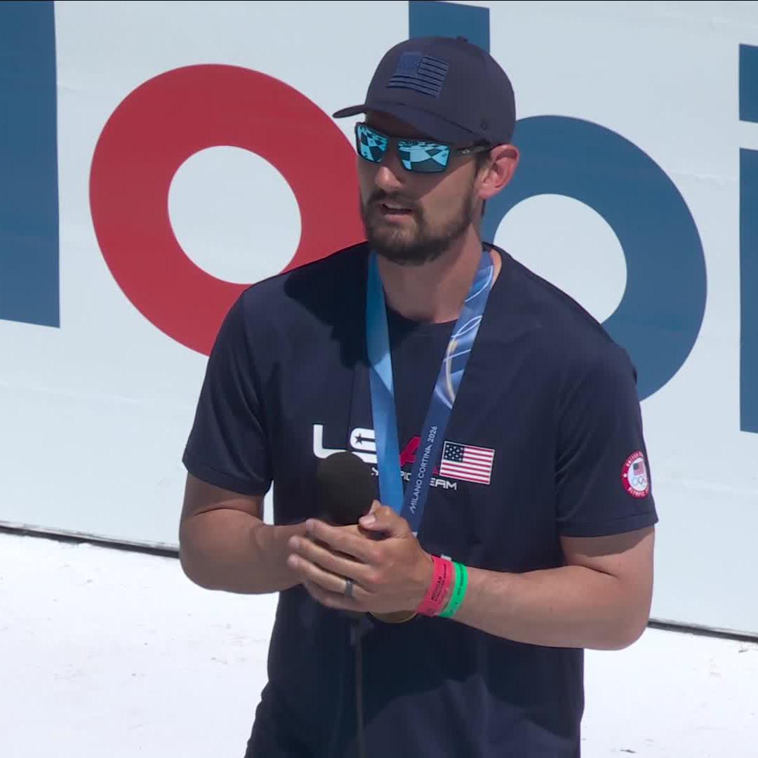 Connor Hellebuyck gets the engines fired at Michigan International Speedway! 🇺🇸🥇