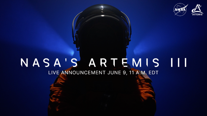 Coming soon: one of history’s most complex missions Tune in on Tuesday, June 9, at 11am ET, to meet the astronauts flying aboard Artemis III, the mission that will test docking capabilities with commercial landers in low Earth orbit — an important step to crewed lunar landings.