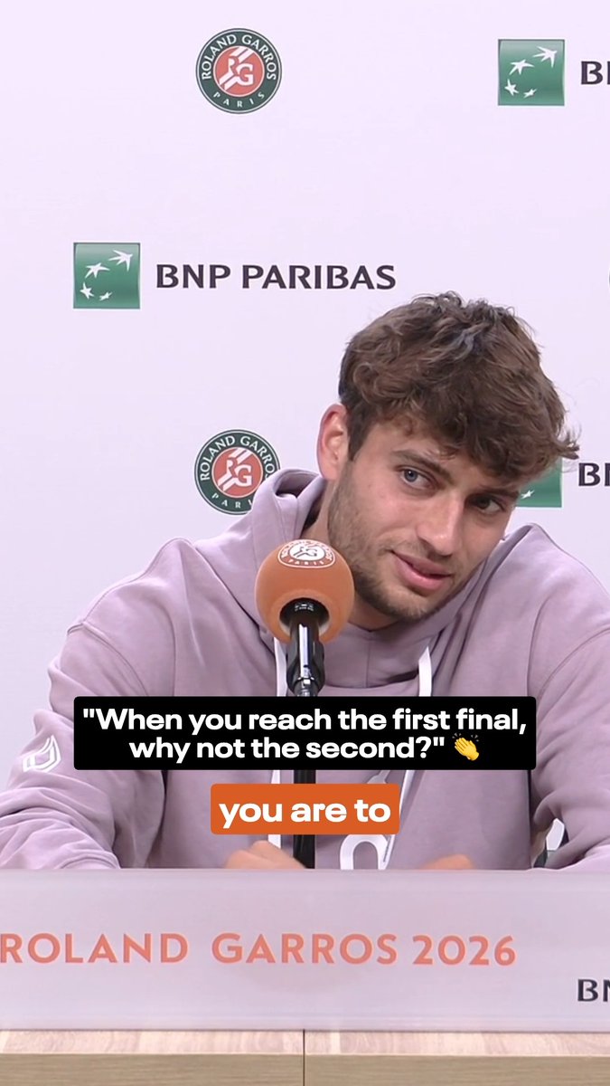 You have to love the Flavio mentality 🫶 An impressive first run to a major final from Cobolli! #RolandGarros