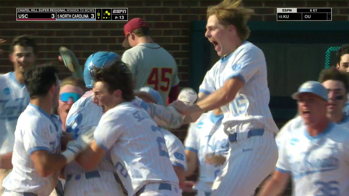 UNC WALKS IT OFF VS. USC TO ADVANCE TO OMAHA 😱