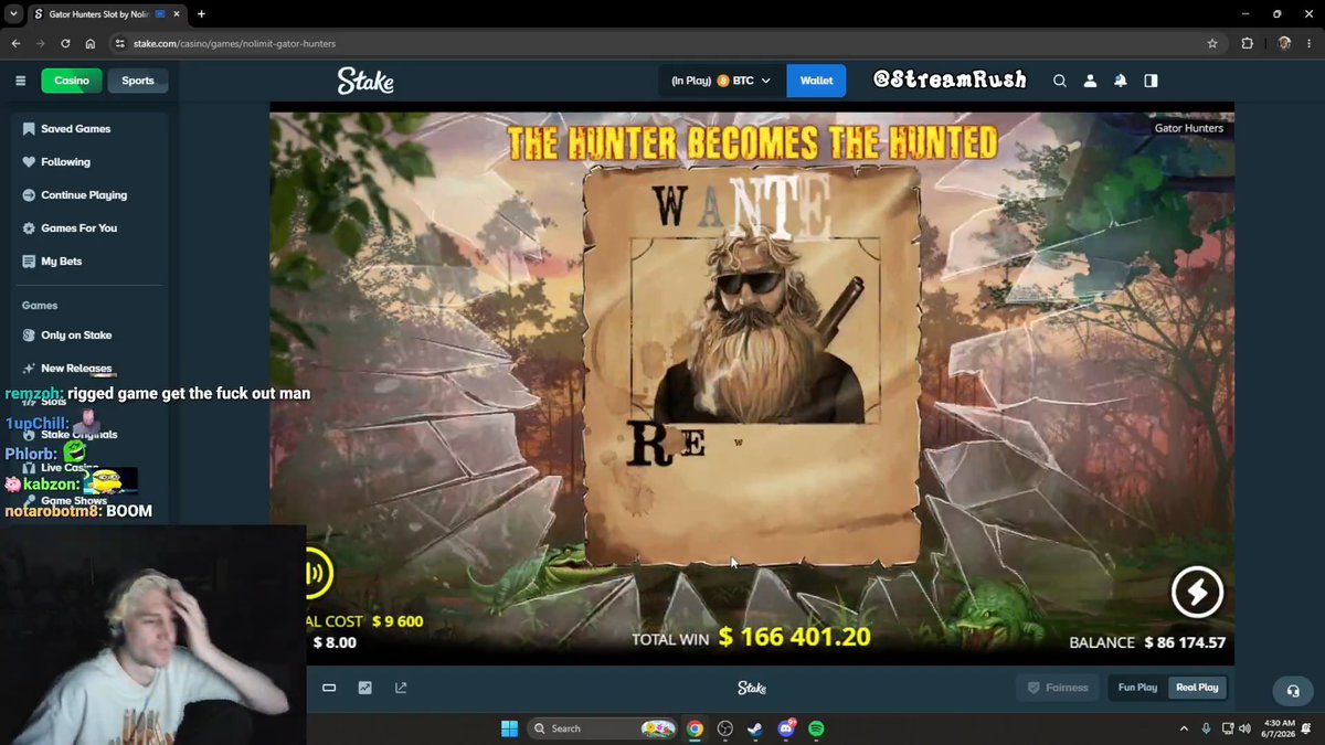 XQC CAN'T BELIEVE THIS MAX WIN ON GATOR HUNTERS🥶🥶🥶 xQc 🔥