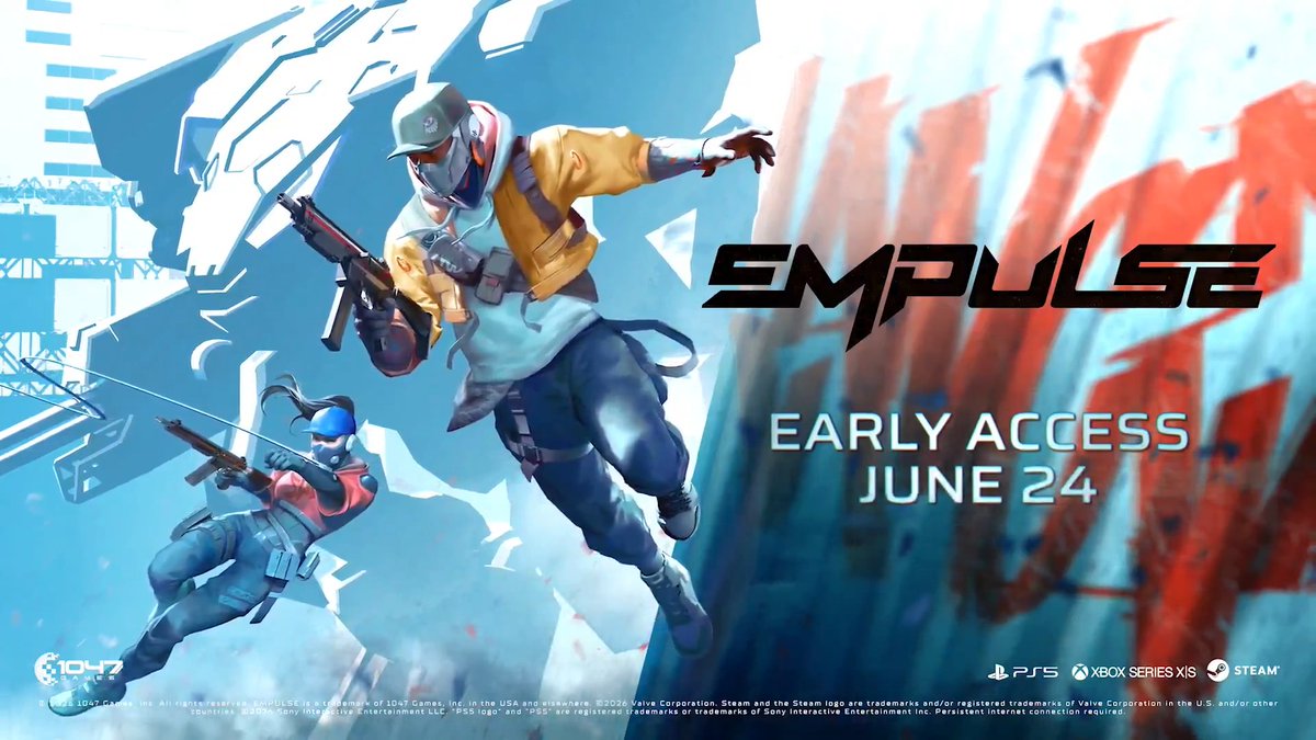 【Titanfall好き注目の新作FPS】 ・高速移動FPS『EMPULSE』のゲームプレイ公開 ・Steam Next Festに6月15日から参加 ・アーリーアクセスは6月24日開始 ・6vs6の対戦型ムーブメントシューター ・壁走りを前後方向に活用可能 ・グラップルによる高速移動に対応 ・ホロジャンプで独自ルートを構築 ・特殊ペイント爆弾で地形を変化 ・マップ攻略の自由度が高い ・巨大メカの奪い合い要素を搭載 ・メカは重火器と特殊能力を使用可能 ・戦況を一発で覆せる切り札的存在 ・プレイテストでは移動の気持ち良さが高評価 Titanfallファンから大きな注目を集める期待作🔥🤖