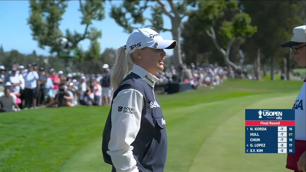 Charley Hull sets the clubhouse lead as she goes in search of a maiden major ‼️