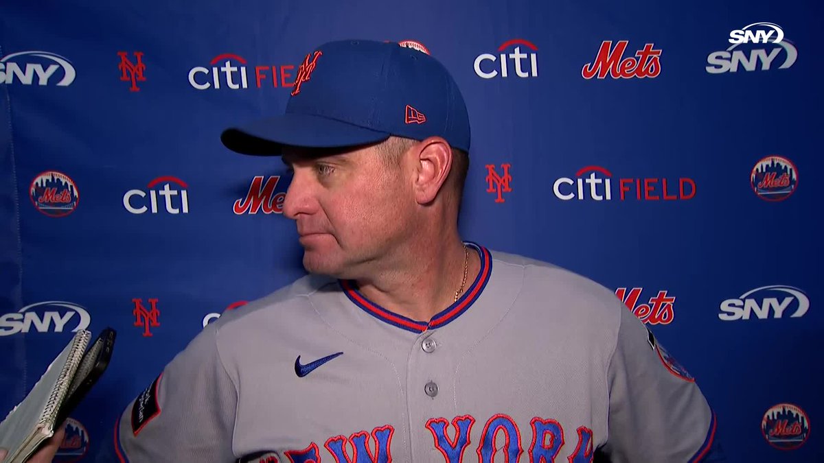 Carlos Mendoza on Carson Benge and his game today: "I'm not surprised by it... you're going to see a lot of games like that"