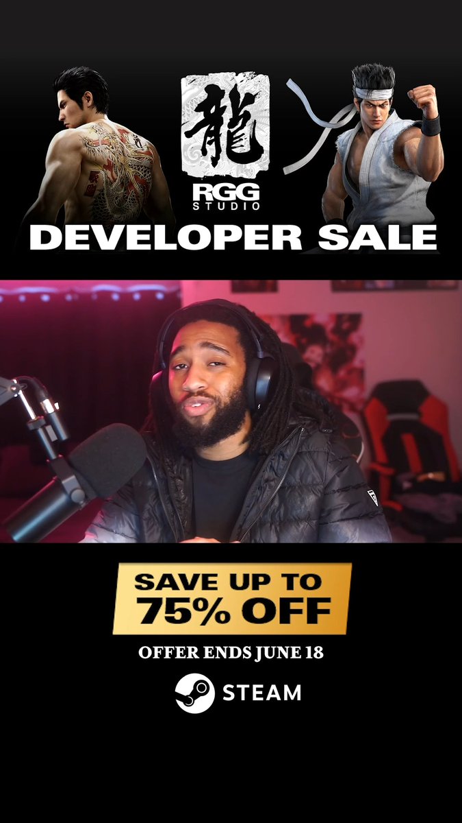 The RGG Studio Developer Sale on Steam is now live now and Sxmmy is here to share their top picks. Save up to 75% on select Yakuza, Like a Dragon, and Virtua Fighter games until Jun 18th! ►Save here: