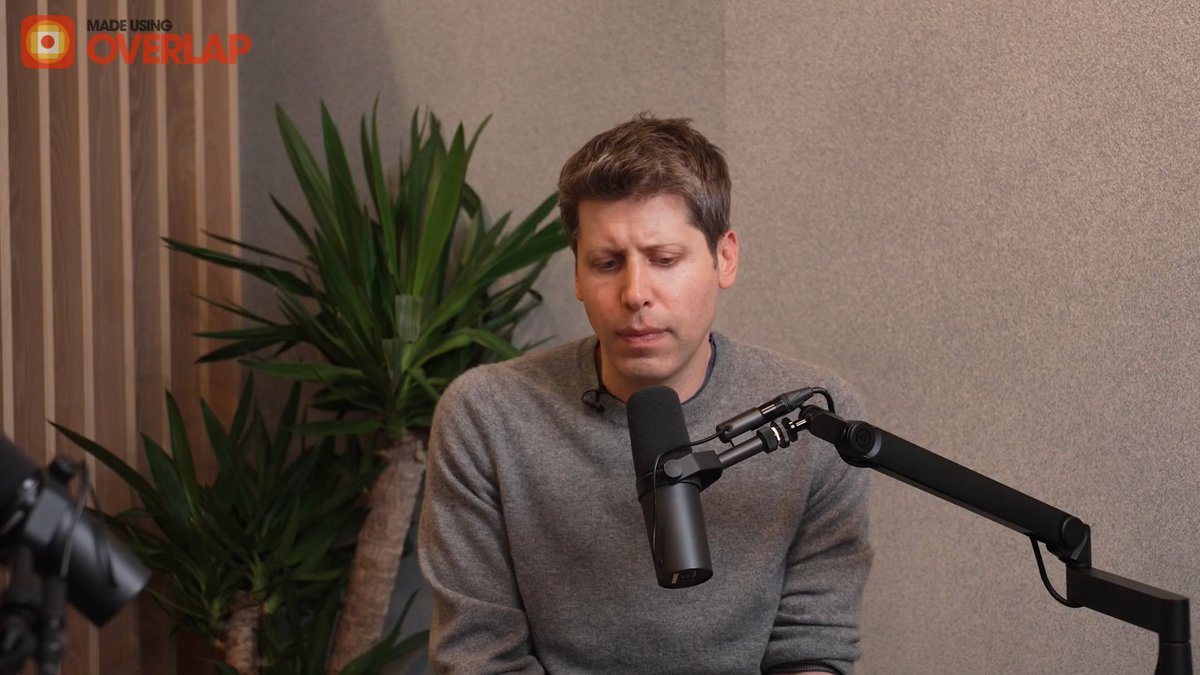Sam Altman on Anthropic: "They've built a company on hating us or something like that. I think we all care about not destroying the world with AI." — #sama