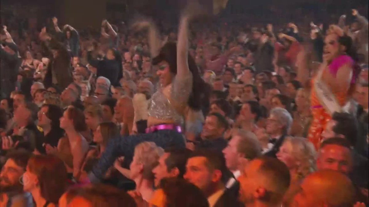 Pink opens the 79th Annual Tony Awards to a standing ovation at Radio City Music Hall. #Tonys #Pink #broadway #ladymarmalade
