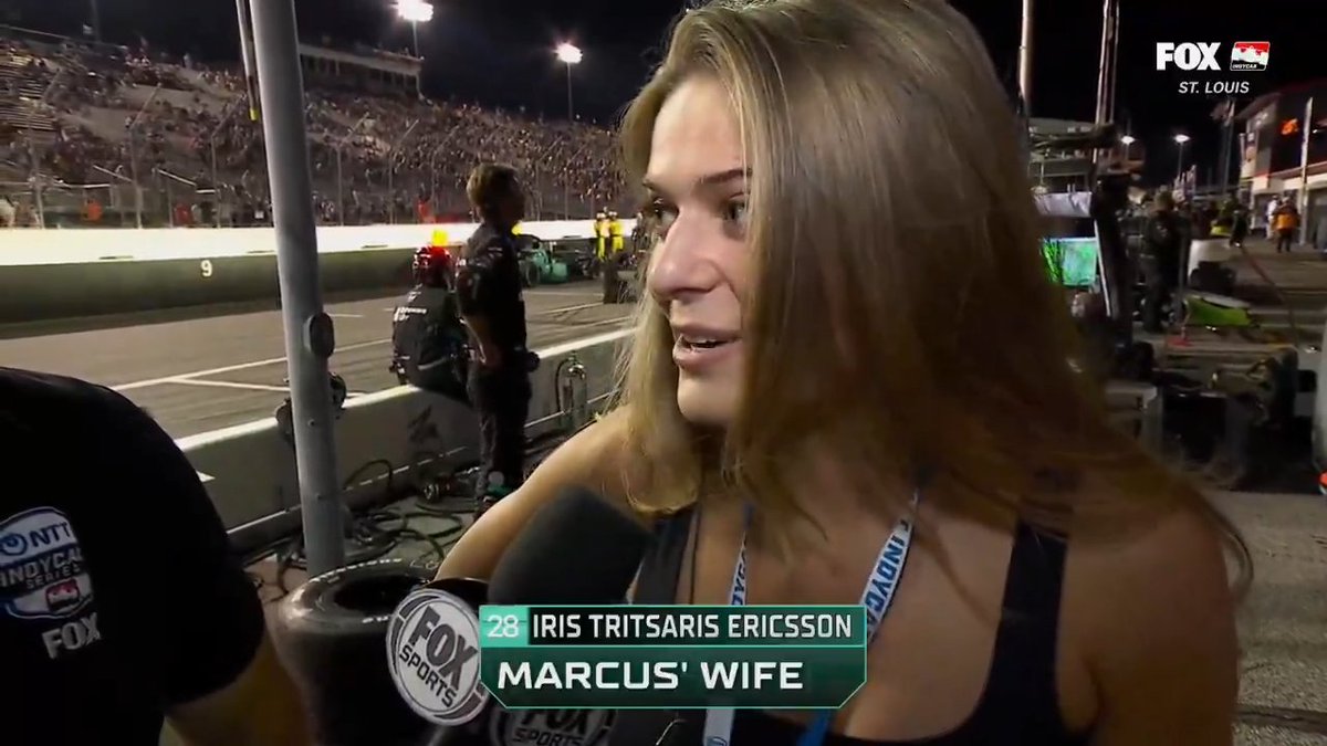 ☂️ Iris Tritsaris Ericsson on the rain: "I don't care because he has the fastest car out there." @kevinlee23 | Andretti INDYCAR & INDY NXT