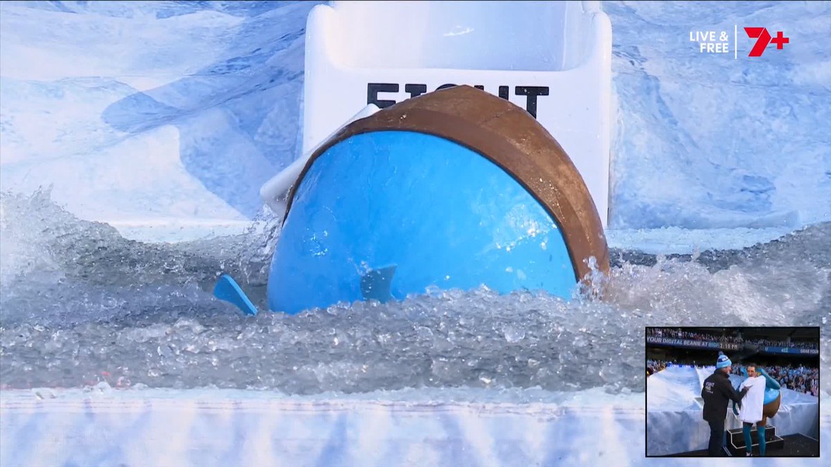 We need those lifeguards who turn up to the Olympic Swimming at the Big Freeze slide today. Nearly lost Sam Mac & Andy Lee today. #AFL #BigFreeze12