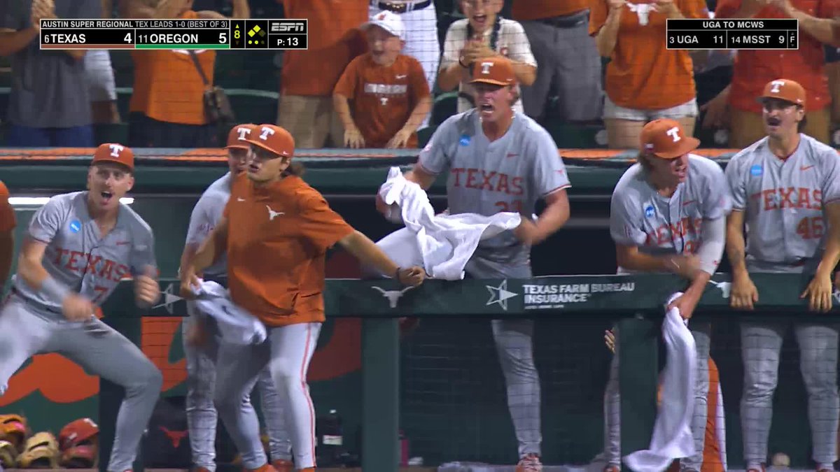 TWO-OUT CLUTCH 😤 Texas Baseball x NCAA Baseball /ESPN