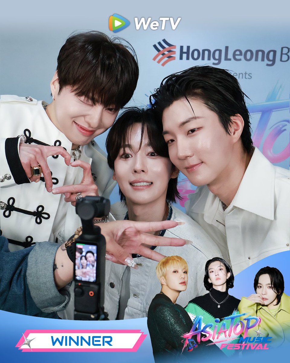 AWWWW~ 💖 Special LOVE delivery from WINNER! ☀️😍✨ #WeTV #WeTVMY #WeTVMalaysia #ASIATOPMUSICFESTIVAL #AsiaTop #JOOX #QQMusic #WINNER JOOX Global WINNER