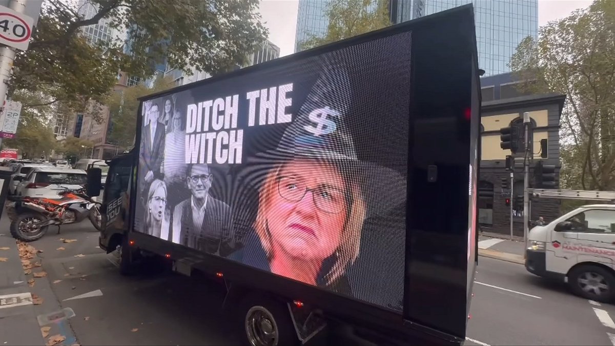 Pauline Hanson has told the Premier to "suck it up", as politicians across the country condemn a sexist mobile billboard attacking Jacinta Allan. Rochelle Brown