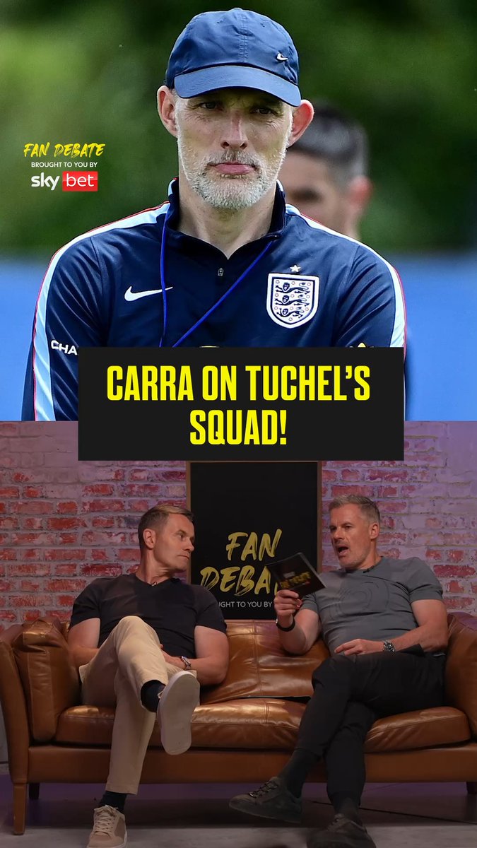 "He's put harmony over talent!" 👀 Carra shares his thoughts on Thomas Tuchel's England squad selection! 🤔