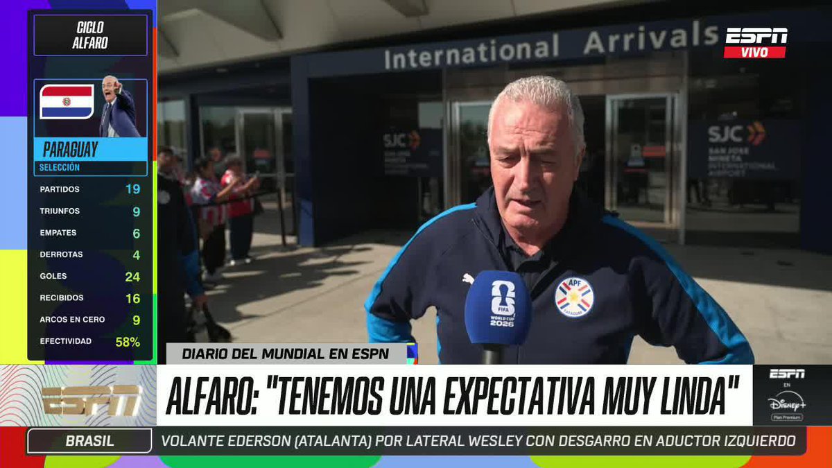 🇵🇾 ¡PARAGUAY SE PREPARA EN ESTADOS UNIDOS! El análisis del profesor Gustavo Alfaro y el capitán, Gustavo Gómez. El sueño albirrojo ya está en marcha. #FIFAWorldCup | #ESPNMundial 🏆