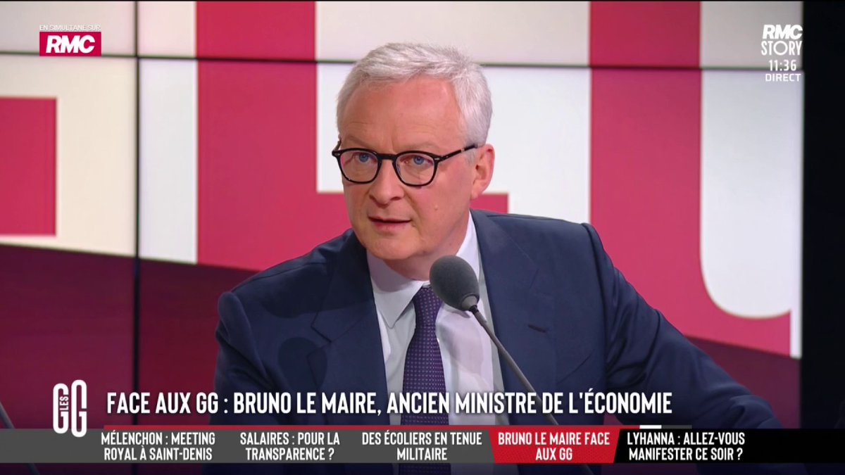 💬 "Un mal est un mal. LFI comme le RN, ça n'arrangera pas les affaires des Français", martèle Bruno Le Maire. #GGRMC