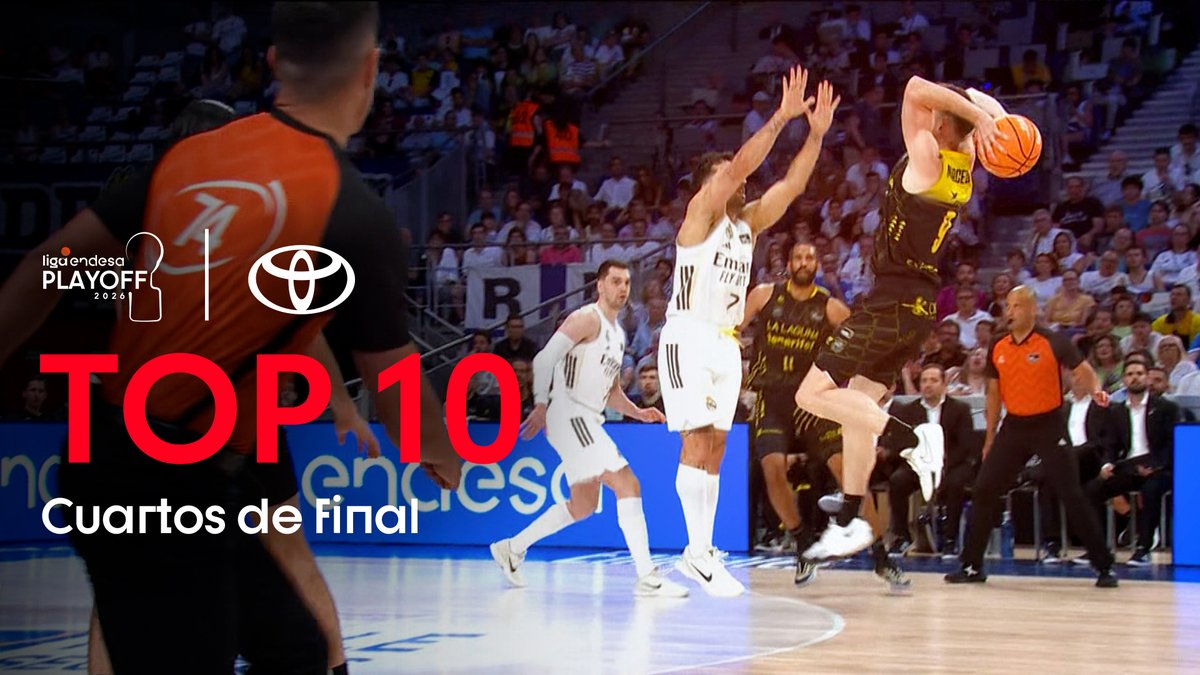 Lo del inicio del #PlayoffLigaEndesa ha sido una buena 𝙡𝙤𝙘𝙪𝙧𝙖... Tanto que, las tres mejores jugadas del #Top10Toyota el público se ha lleva las manos a la cabeza 😱 ¿Preparados para ver las MEJORES JUGADAS de Cuartos de Final? | Toyota España 🤪