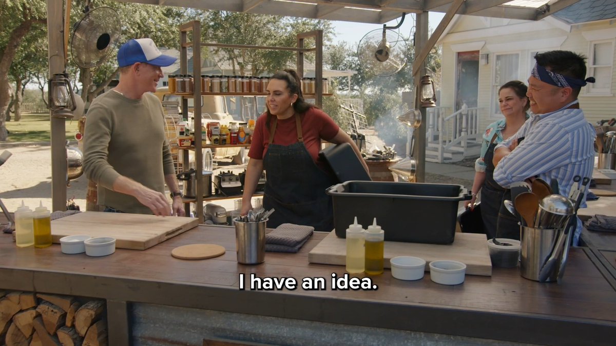 Edith is always keeping Bobby Flay on his toes 😆 See how Edith's dish comes together on #BBQBrawl tonight at 9|8c!