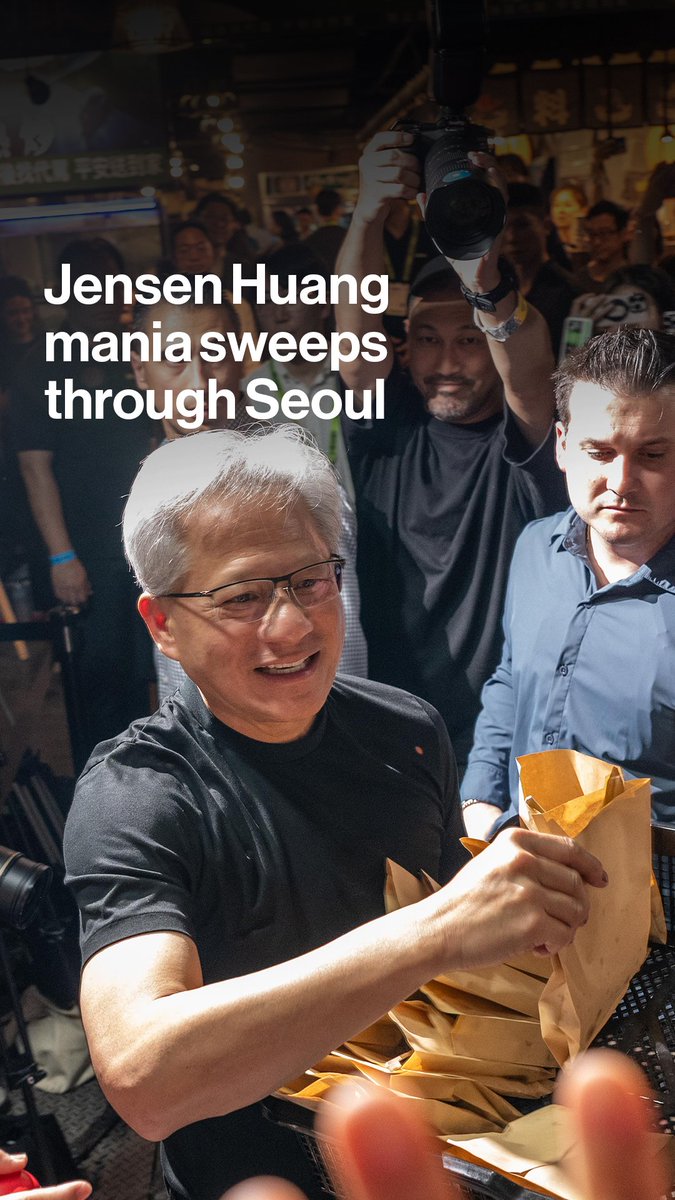 Jensen Huang's South Korea visit wasn't all business. The Nvidia CEO met esports legend Faker, dined with tech titans, drew crowds like a rockstar, and even threw out the ceremonial first pitch at a baseball game. Sangmi Cha has more on the "Jensanity" that swept through Seoul over the weekend: