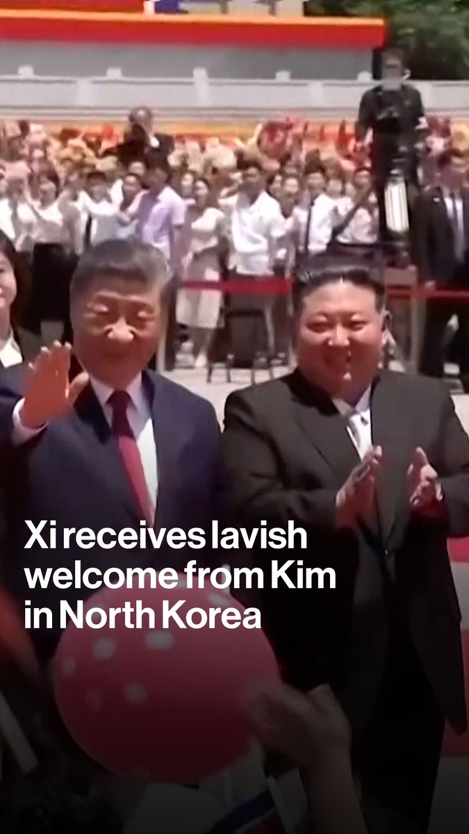 President Xi Jinping arrived in Pyongyang to an elaborate welcome on his first visit to the reclusive nation in seven years In a meeting with Kim Jong Un, Xi vowed to deepen China's ties with North Korea
