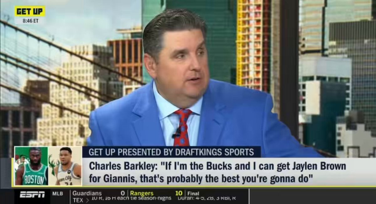 Brian Windhorst on Giannis to Boston rumors: “They want another star player who is younger and under contract control. That would fit Jaylen Brown…. When you talk Giannis you have to realize he has 1 year on his contract. He has to want to go to the place. He has to be willing to extend his contract. Is he willing to extend his contract with Boston? Unless the answer is yes, and Boston has to be willing to pay him…. Until I hear those two things, I can’t get that this is going down the track”