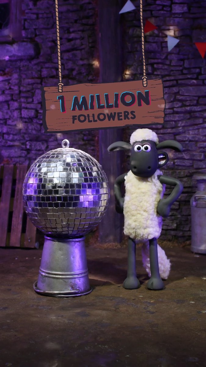1 Million subscribers on TikTok!? Wool done Shaun! 🥳 🎉 🥳 Come join the flock! -