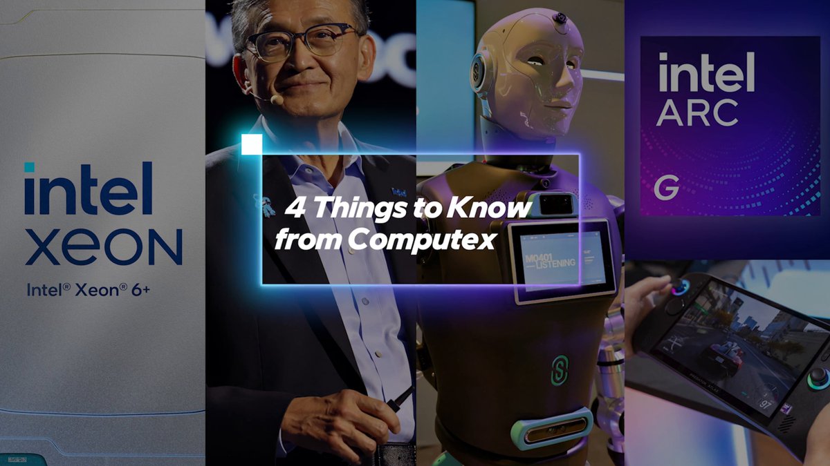 Intel 18A debuts in the data center with the new Intel Xeon 6+, brand new handheld gaming chips launching first with Acer and MSI, rackscale AI infrastructure with Foxconn, and Perplexity launches an exclusive hybrid local-and-cloud AI app. Here are 4 things to know from Intel at Computex 2026.