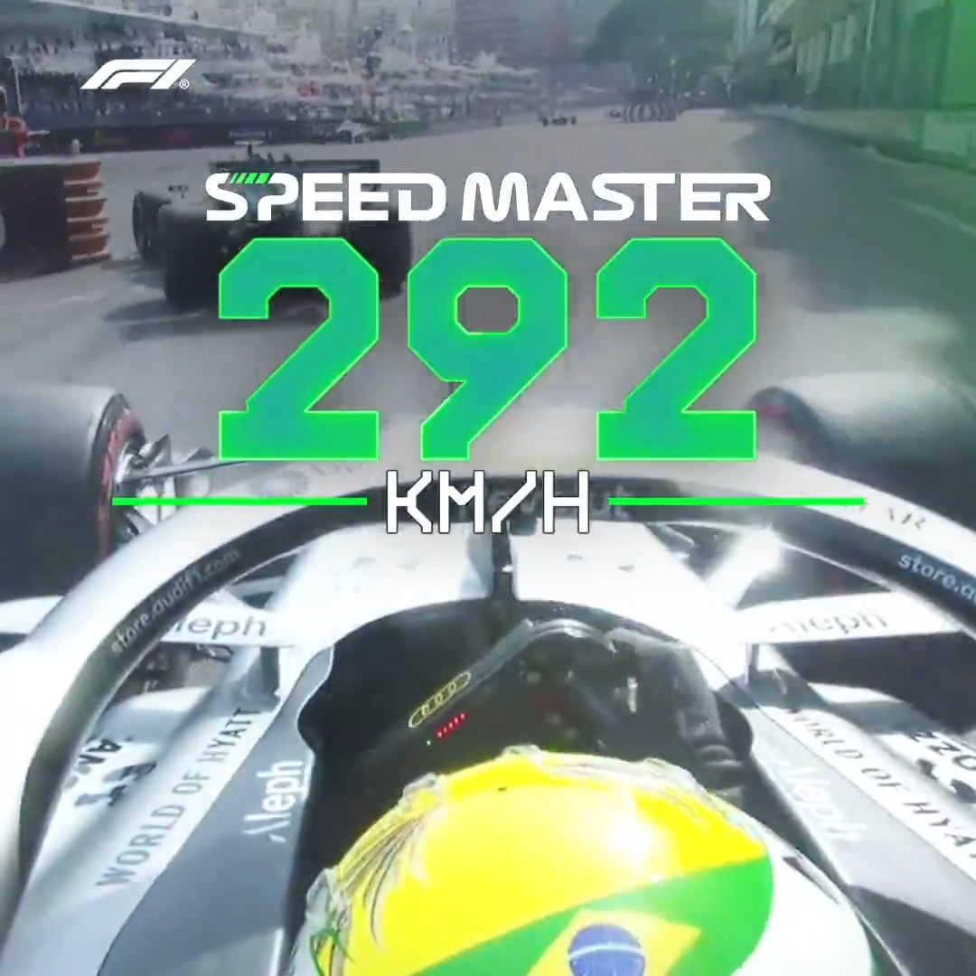 Go on Gabi! 💨 The aramco Speed Master is Audi's Gabriel Bortoleto, clocking the fastest speed at the Monaco Grand Prix 🤝 #F1 #MonacoGP