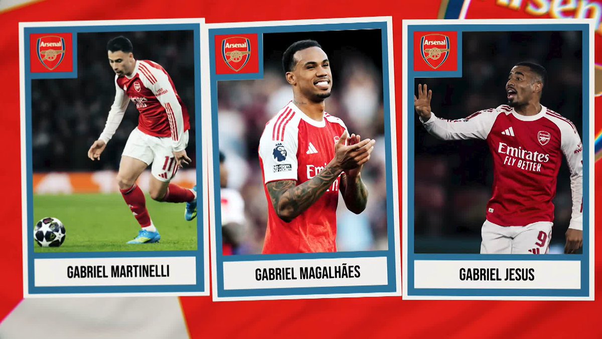 "Crucial. The three of them." Mikel Arteta on what the three Gabriel's have brought to his Arsenal squad 🇧🇷