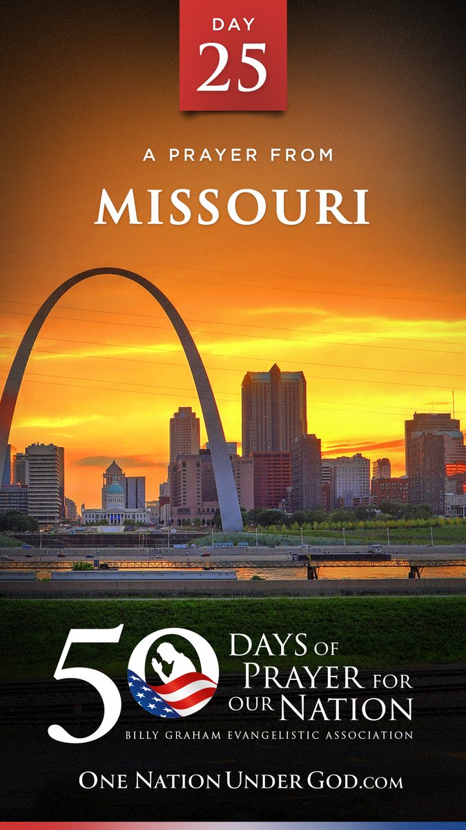 I believe in the power of prayer! Pray with us now on DAY 25 of 50 Days of Prayer for America with Pastor Kenny Qualls of MISSOURI. Let us know you’re praying in the comments below, and go to for all 50 videos and more… #OneNationUnderGod #50Days50States50Prayers BGEA