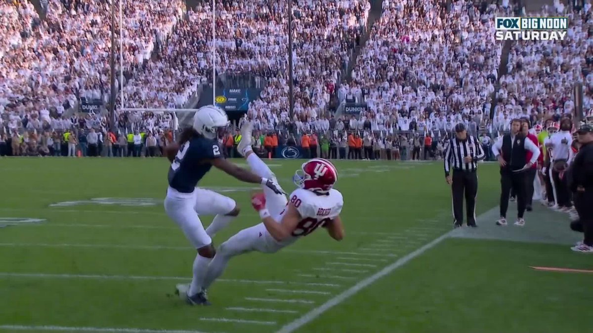 "Let's introduce the world to Charlie Becker." 🤝 We're taking a look back at the WR's breakout effort (7 rec., 118 yds) in Indiana Football's dramatic win at Penn State 👇