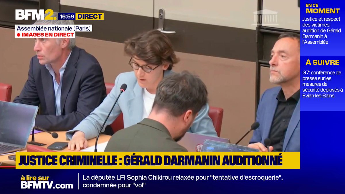 "Dans n'importe quel pays où il reste de la dignité en politique, vous auriez annoncé votre démission" lance la députée LFI Gabrielle Cathala à Gérald Darmanin #BFM2