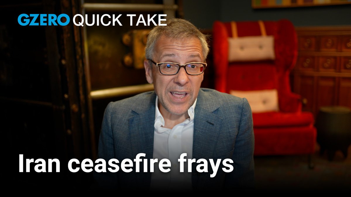the ceasefire is still standing. barely. iran, israel, hezbollah, and the us are all trading blows. we’re farther from a deal today than we were a week ago. GZERO Media