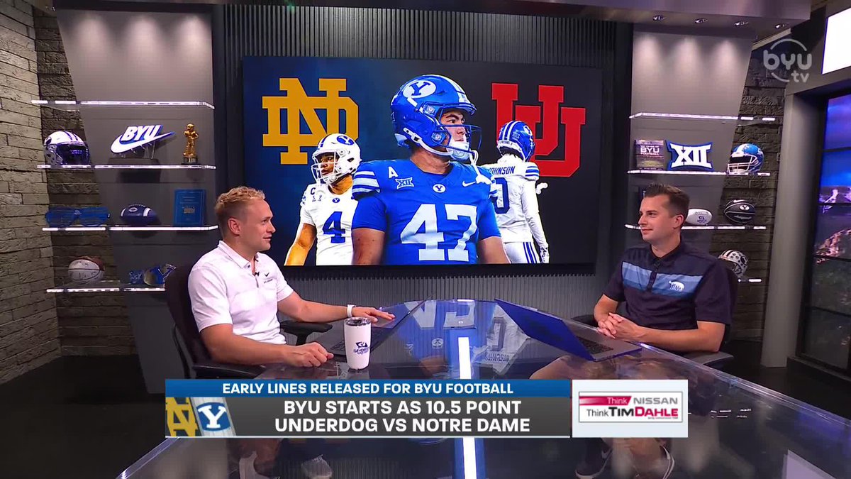 BYU starts as 10.5 point underdog vs Notre Dame, does this ignore BYU's home field advantage?